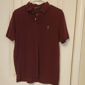 Polo by Ralph Lauren Men's Dark Red Polo Shirt